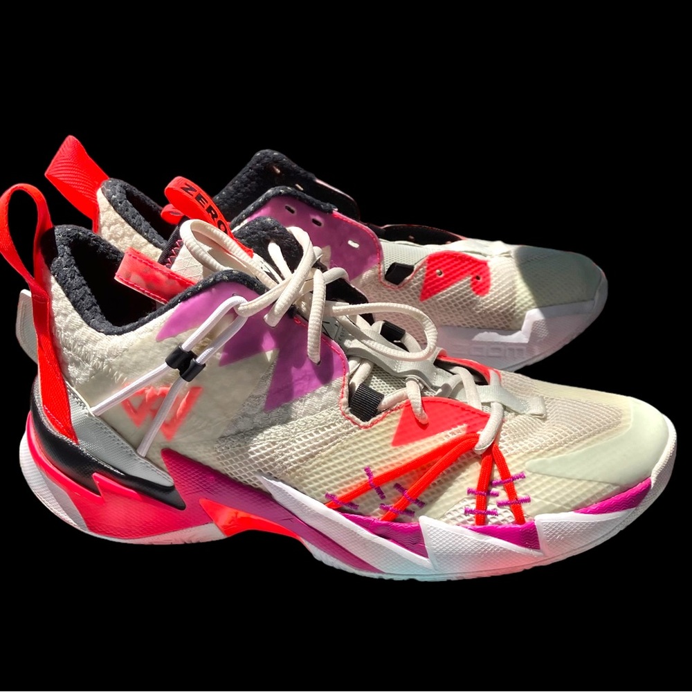 Nike Air Jordan Why Not Zero Spruce Aura-Flash Crimson Basketball Sneakers Shoes